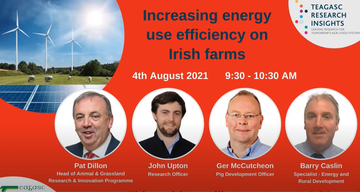 Teagasc Research Insights Webinar - Steigerung der Energieeffizienz in irischen Landwirtschaftsbetrieben-image
