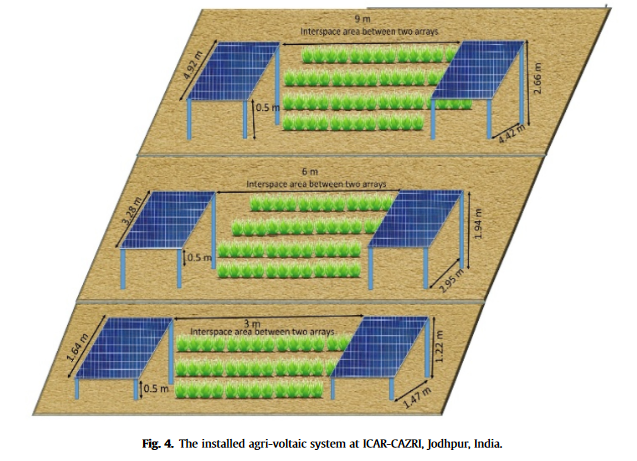 Techno-economic evaluation of different agri-voltaic designs for the hot arid ecosystem India-image