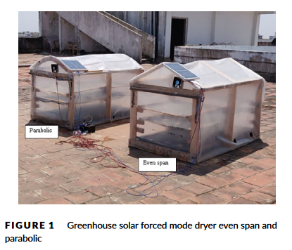 Experimental investigation of drying characteristics of lima beans with passive and active mode greenhouse solar dryers-image