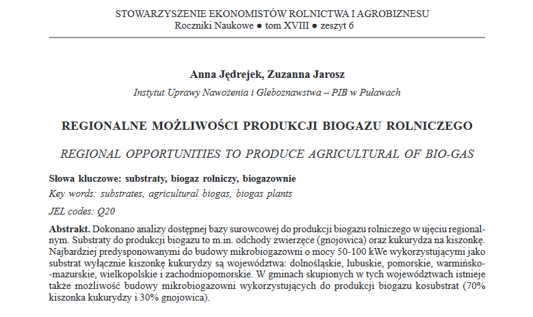 Regional Opportunities to produce agricultural biogas-image