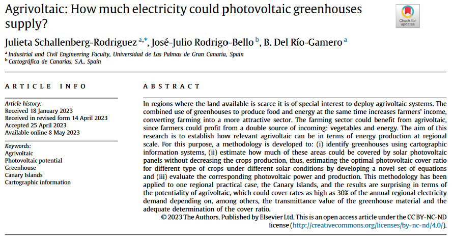 Agrivoltaic: How much electricity could photovoltaic greenhouses supply?-image
