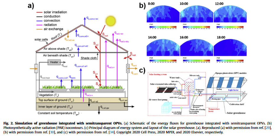 A review on semitransparent solar cells for agricultural application-image
