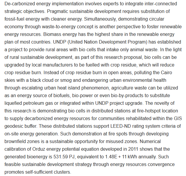 De-carbonized energy initiative with bio-cell-distributed stations using GIS geodesic tools towards circular economy-image