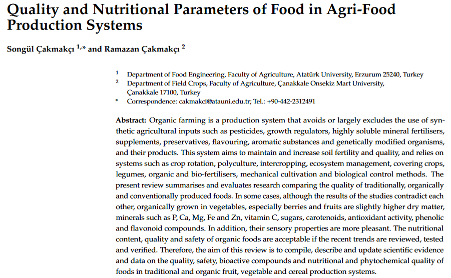 Qualità e parametri nutrizionali degli alimenti nei sistemi di produzione agroalimentare-image